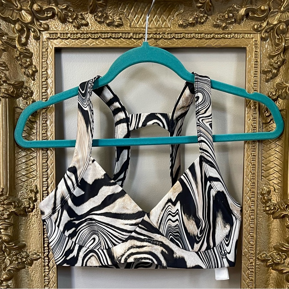 Good American STRAP BACK HALTER BRA | NATURAL SWIRL001 - Size 2